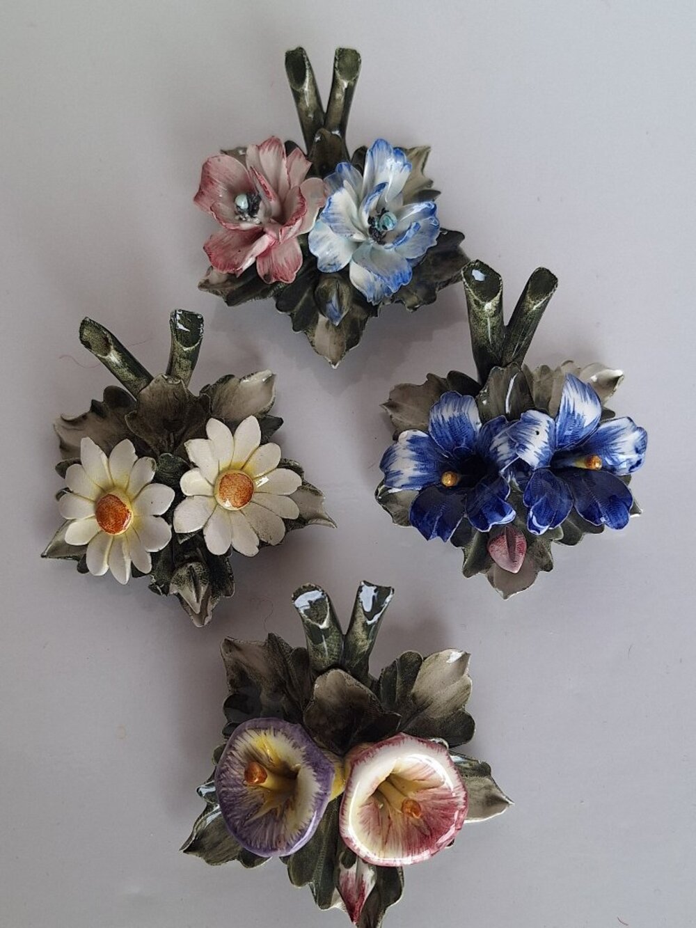 Floral Name Place Holders Set of 4
